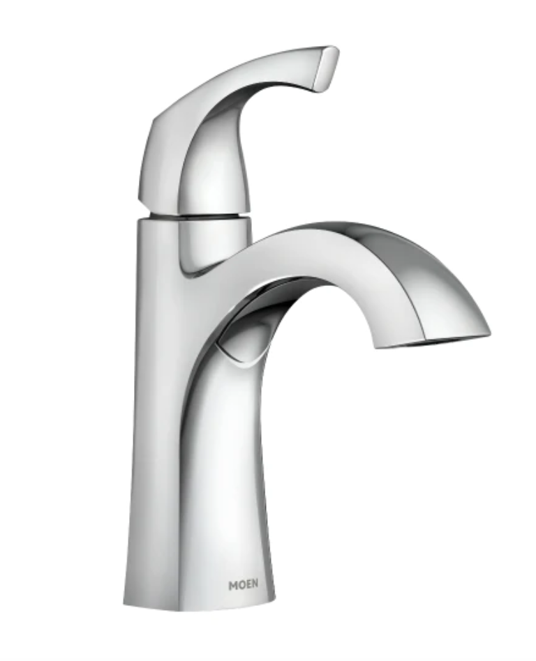 MOEN 84505 LINDOR SINGLE HOLE BATHROOM FAUCET - CHROME